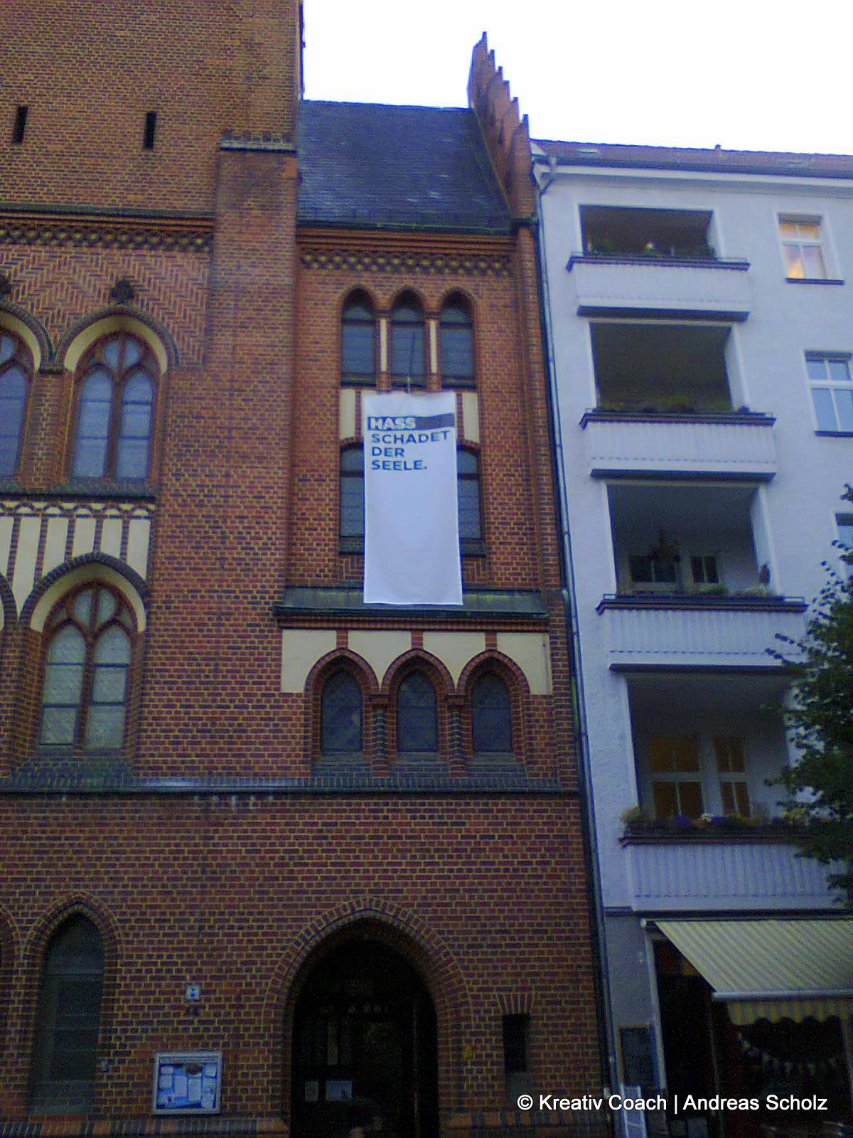 Hass schadet der Seele. Kirche