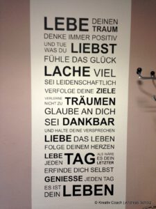 Liebe was Du tust …