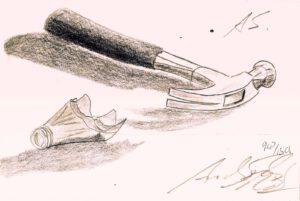 Skizze eines Hammer