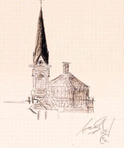 Skizze der Immanuelkirche